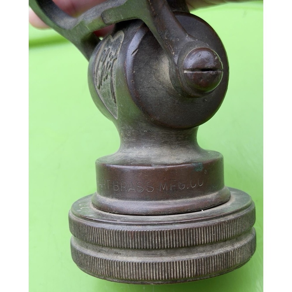Vintage Elkhart Brass Chief Fire Hose‎ Nozzle Shut Off Valve Antique Firefighter - Picture 6 of 12